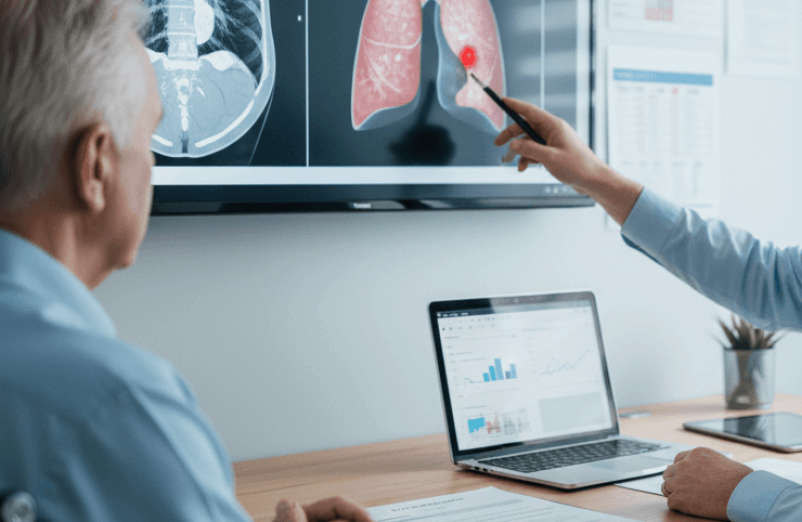 Screening de cáncer de pulmón para detección temprana, diagnóstico precoz y control de la salud respiratoria.